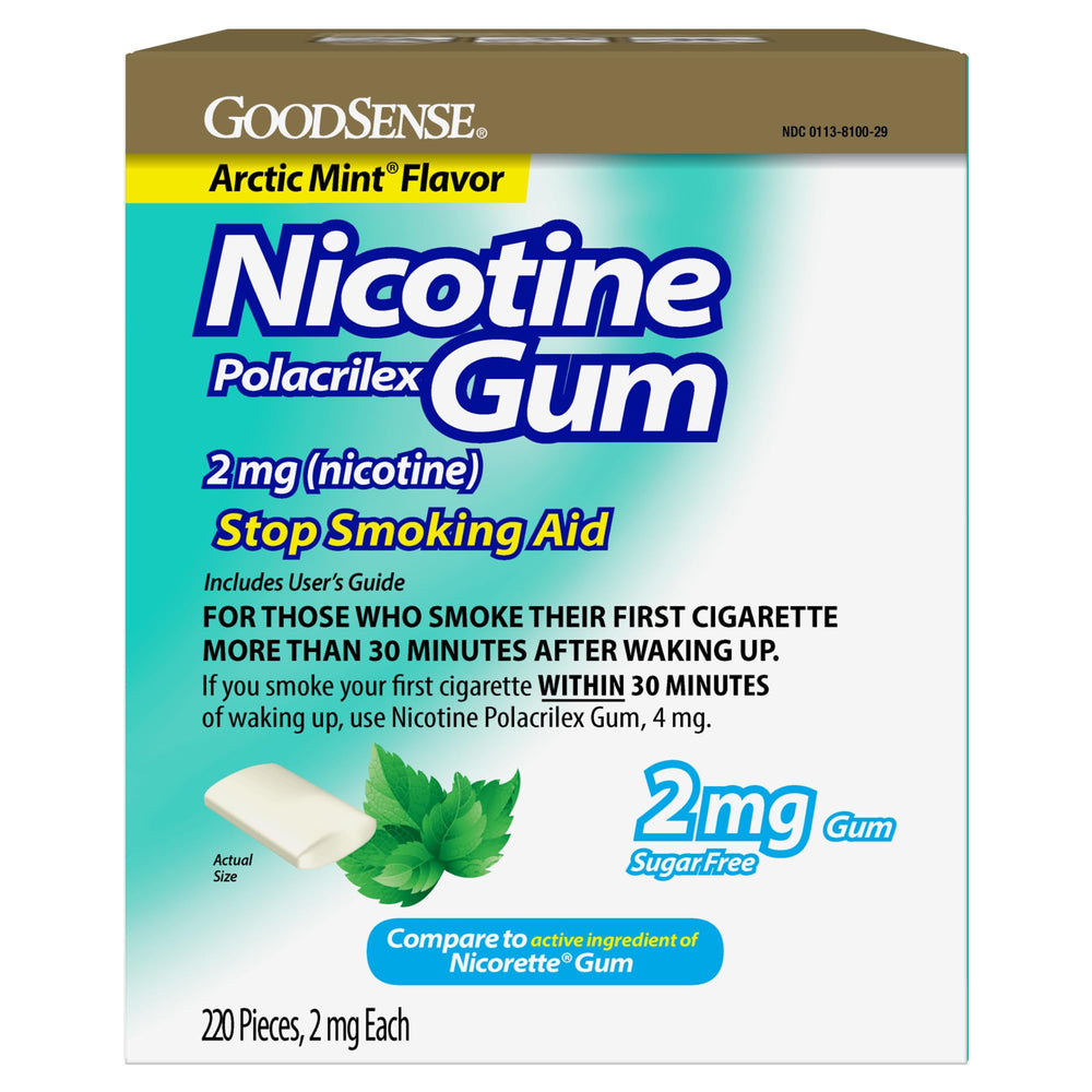Good Sense chicle frontal del envase mostrando la marca y sabor Arctic Mint, ayuda al control de antojos