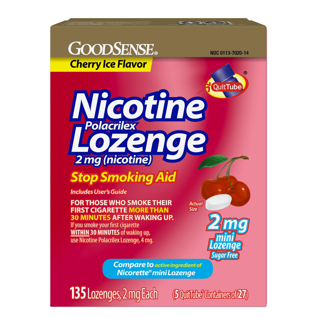 Good Sense empaque frontal mini Cherry Ice mostrando comodidad