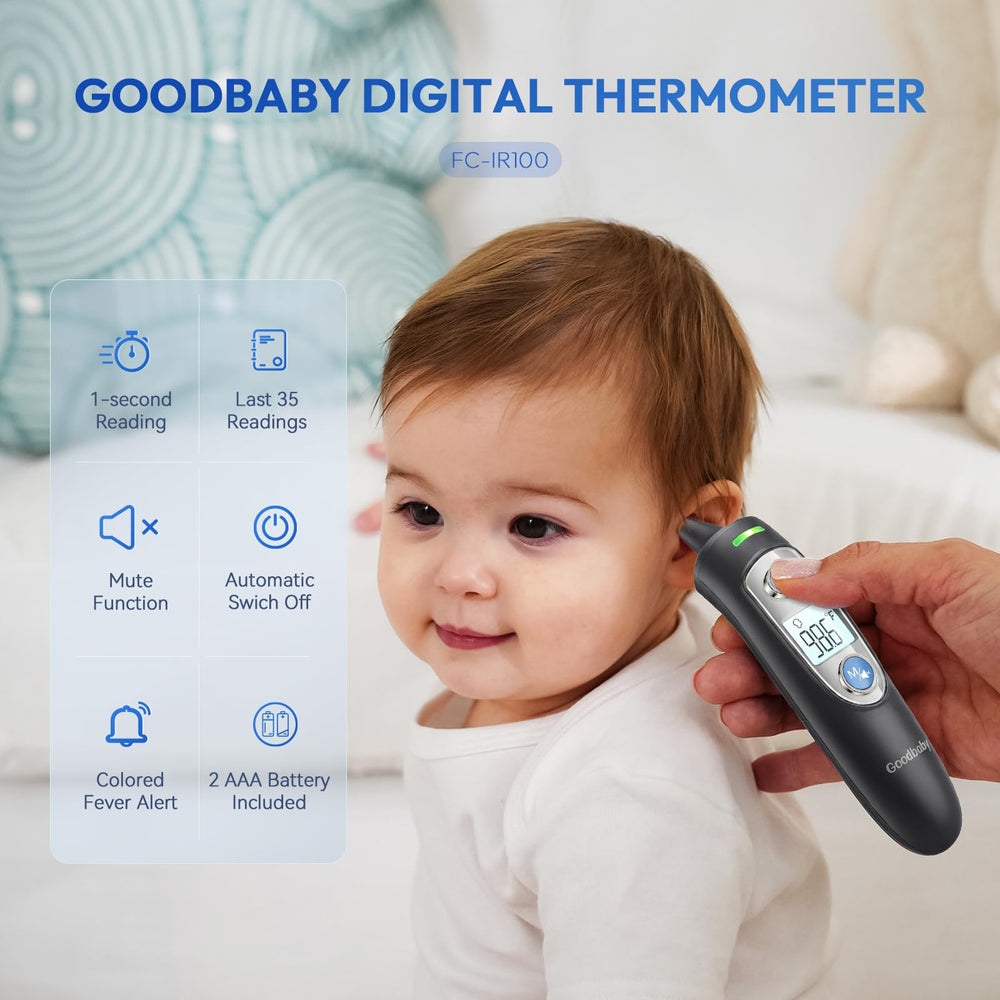 GoodBaby detalle de la punta infrarroja que permite mediciones rápidas y seguras