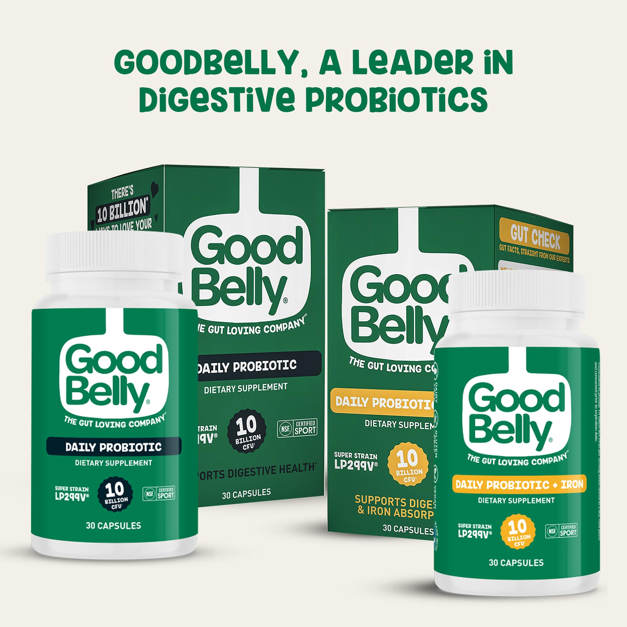 GoodBelly cápsulas en mesa de desayuno para incorporar a rutina