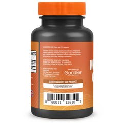 GOODBIO cápsula junto a moneda para comparar tamaño y portabilidad
