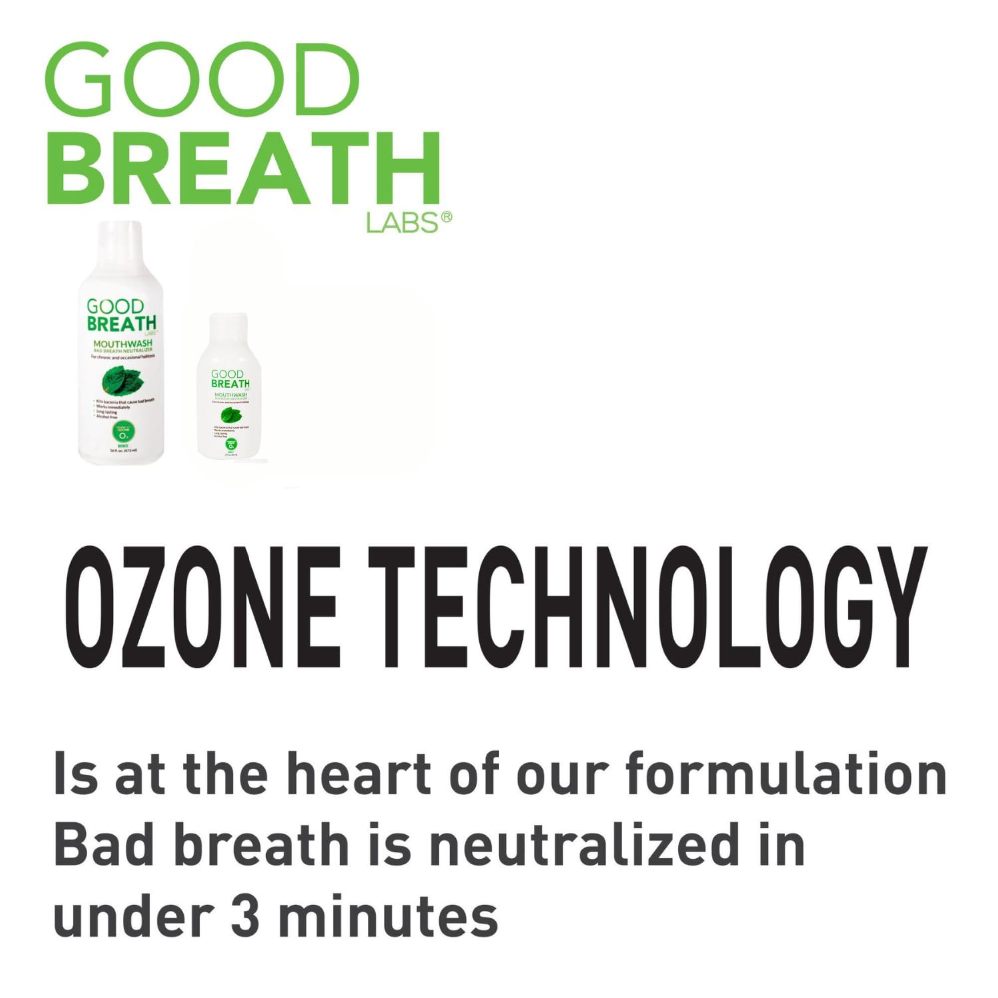 Good Breath Labs kit de higiene con enjuague y accesorios para cuidado bucal completo