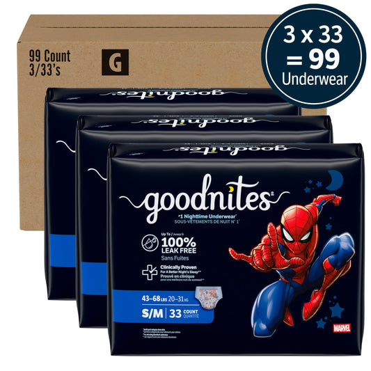 GoodNites primer plano de la textura absorbente para mayor protección