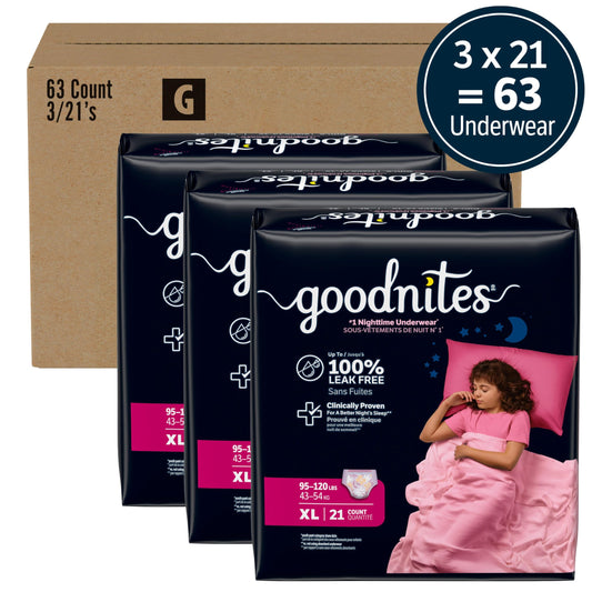 GoodNites detalle de la zona absorbente con máxima protección
