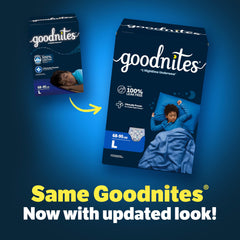 GoodNites primer plano del núcleo absorbente que retiene líquido toda la noche