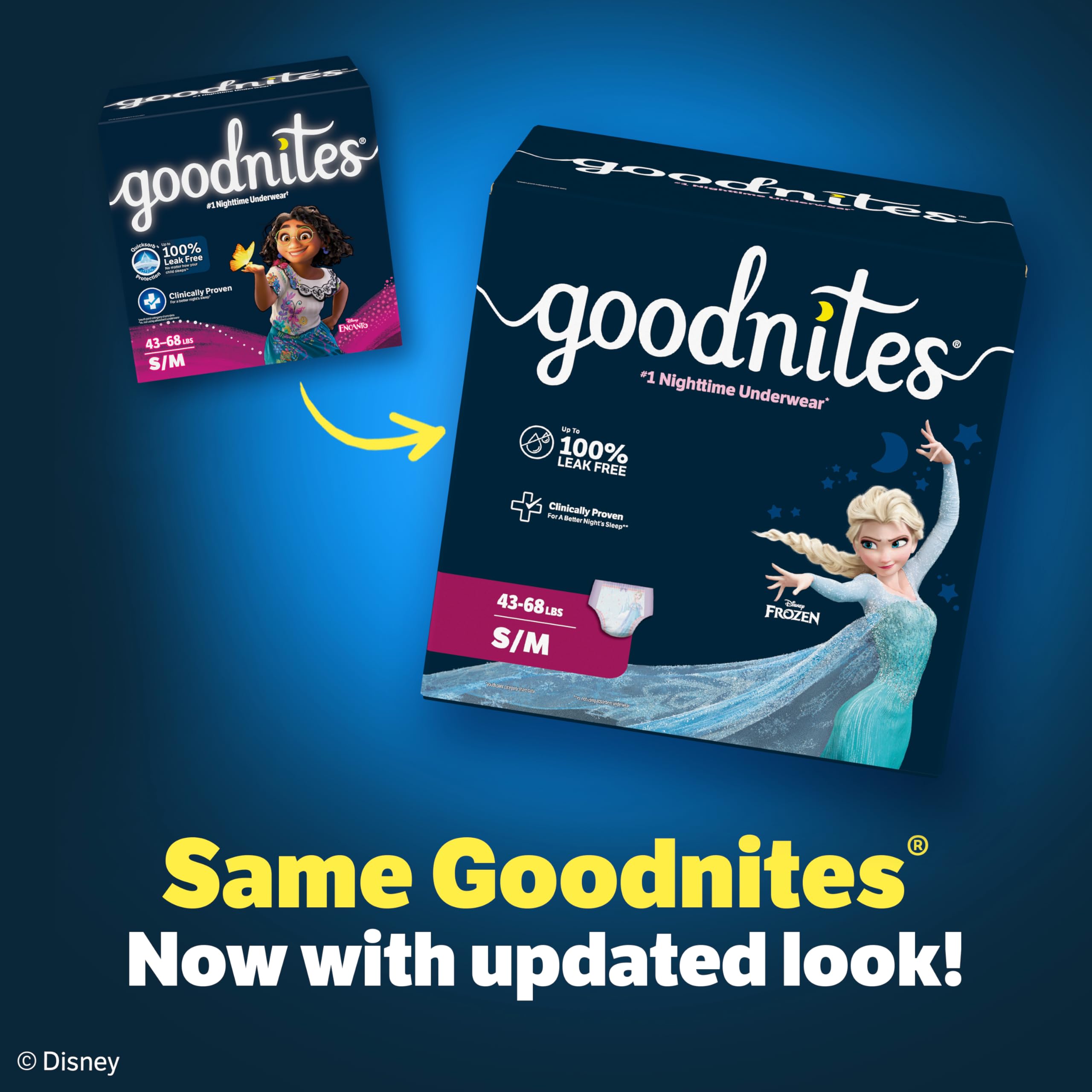 GoodNites prenda extendida mostrando textura suave y confort para dormir