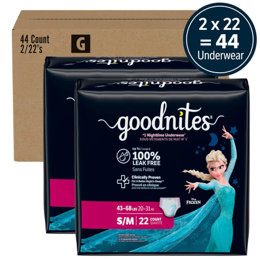 GoodNites prenda extendida que muestra textura suave y sensación de ropa interior cómoda