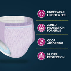 GoodNites ambiente de dormitorio nocturno con protección discreta y cómoda