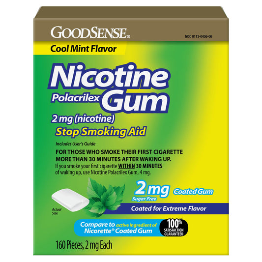GoodSense chicle recubierto pack frontal mostrando 160 unidades y beneficio práctico