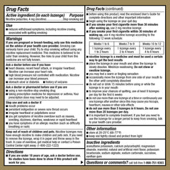 Good Sense etiqueta con instrucciones y dosis, claridad para el usuario