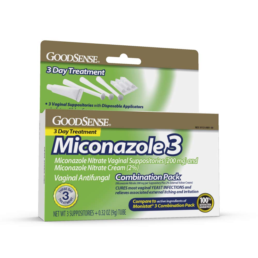 GoodSense empaque frontal mostrando tratamiento dual y beneficio alivio rápido
