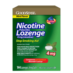 Good Sense paquete frontal mostrando cantidad y sabor menta para apoyo quit smoking