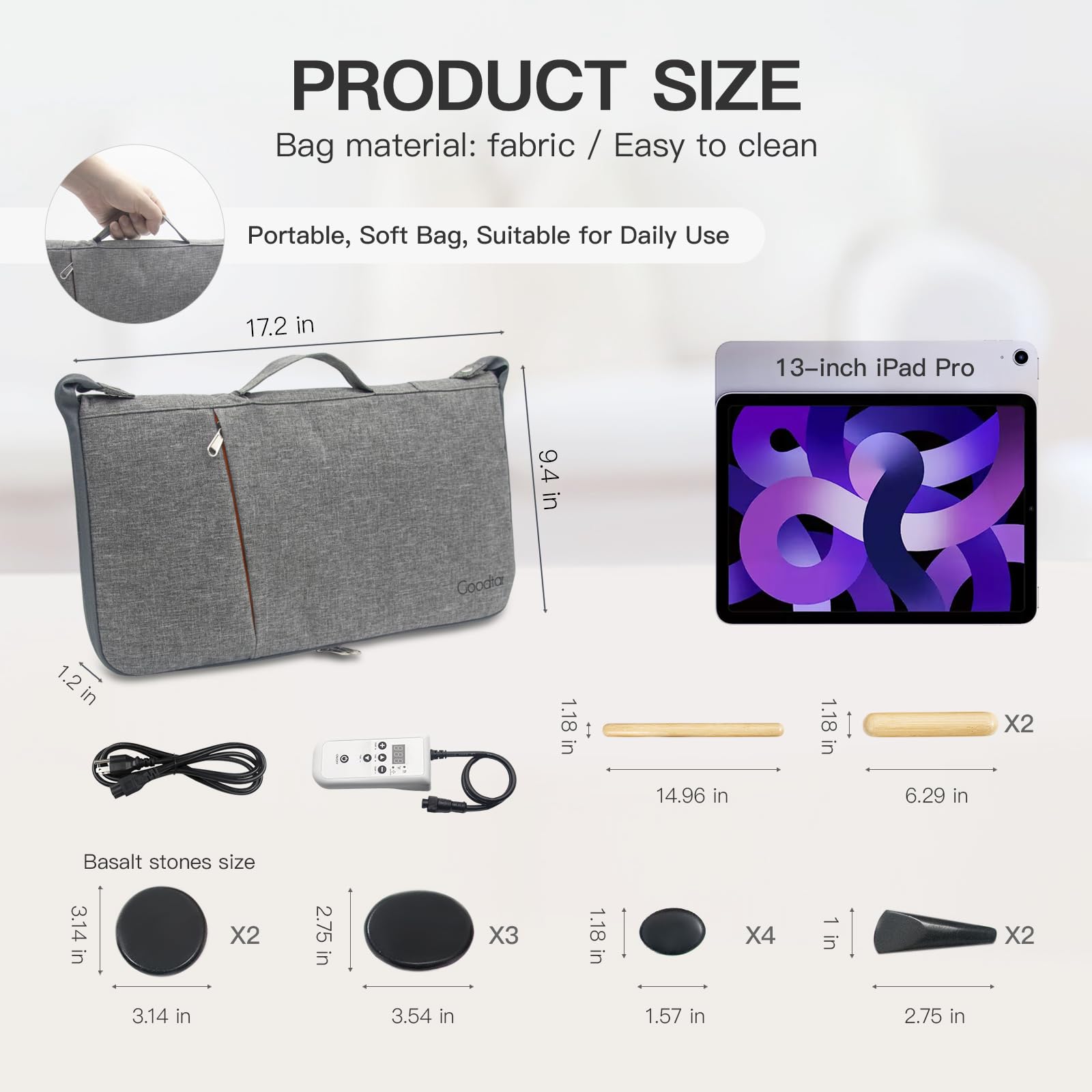 Goodtar calentador cerrado con exterior frío al tacto para uso seguro en sesiones