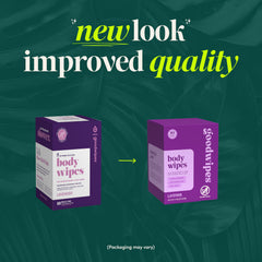 goodwipes toallita en mano comparando tamaño extragrande cobertura corporal