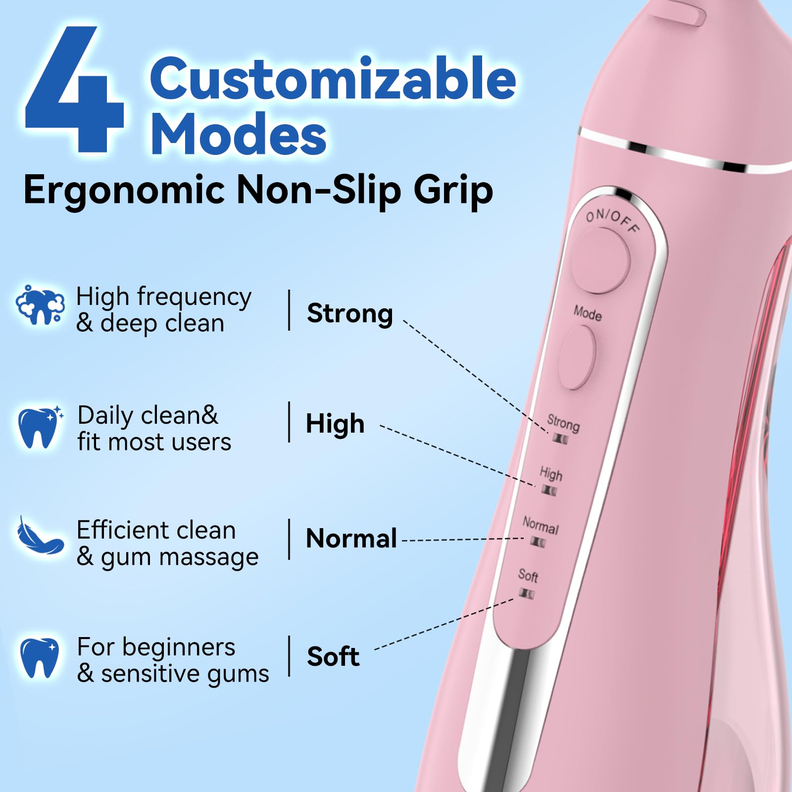 Goopick boquillas incluidas para distintos usos y mejor higiene interdental