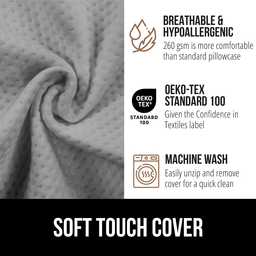 GORILLA GRIP detalle de la cremallera de la funda para fácil lavado