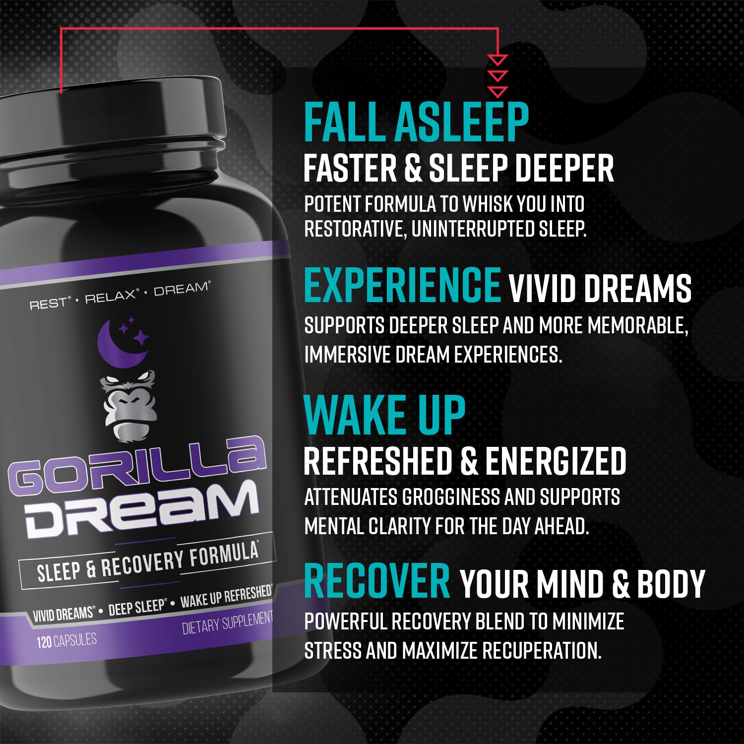 Gorilla Mind Dream cápsula junto a moneda para comparar tamaño y comodidad al tomarla