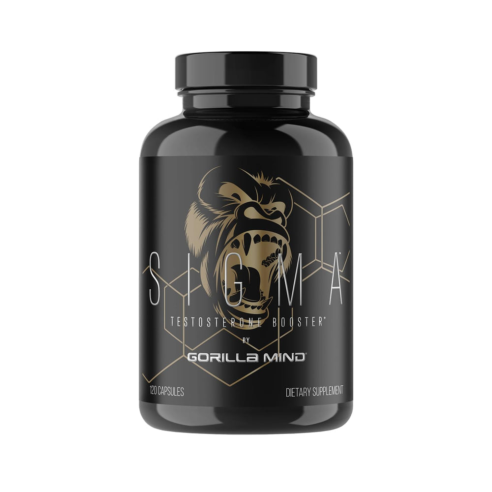 Gorilla Mind botella frontal mostrando etiqueta y beneficio de transparencia