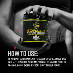 Gorilla Mind preparación en vaso en gimnasio mejora enfoque y potencia en entrenos
