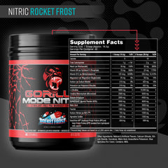 Gorilla Mode Nitric polvo en primer plano textura fina que facilita mezcla rápida