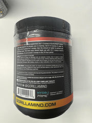 Gorilla Mind tomando pre entreno sabor watermelon antes de levantar pesas