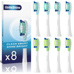 GottaShine frente del envase mostrando pack de ocho cabezales para ahorro