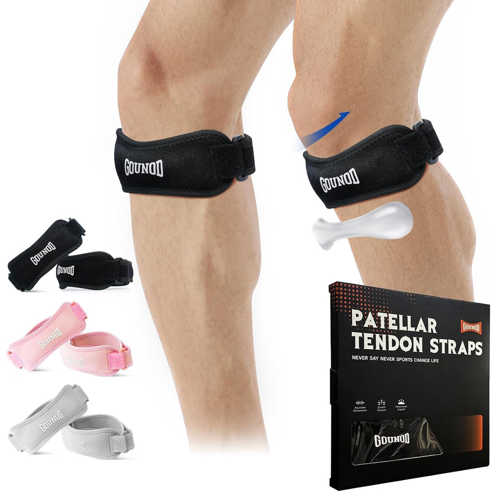 GOUNOD vista frontal del pack de 2 con soporte rodilla, ideal para deporte