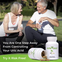Gout and You persona activa caminando, soporte para movimiento diario
