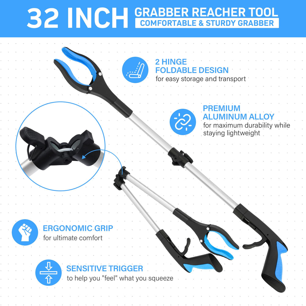 GrabRunner agarre ergonómico con gatillo sensible para menor esfuerzo