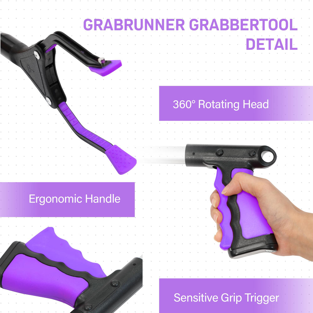GrabRunner textura del mango ergonómico para agarre cómodo