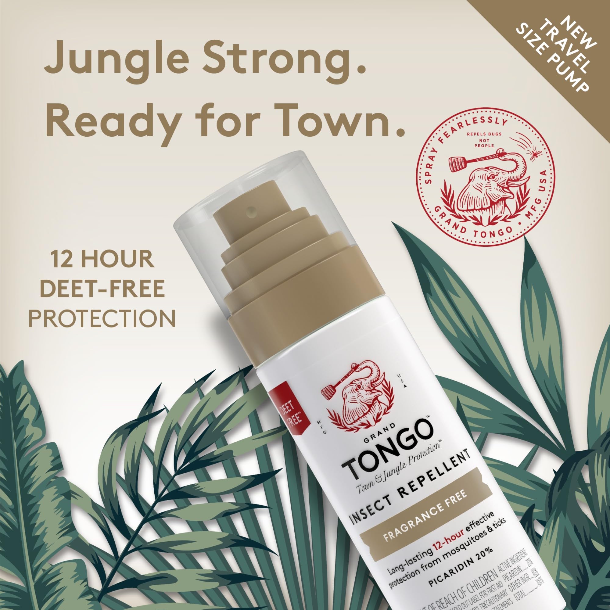 Grand Tongo etiqueta con ingredientes y beneficios claramente visibles