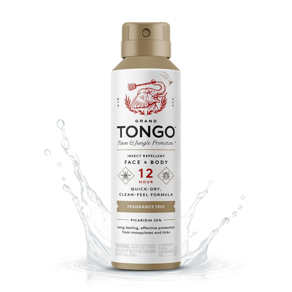 Grand Tongo frente del envase mostrando diseño y beneficio de 12 horas