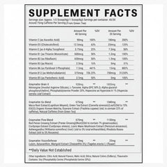 Graymatter bolsa abierta mostrando contenido y contador de porciones 40, almacenamiento práctico