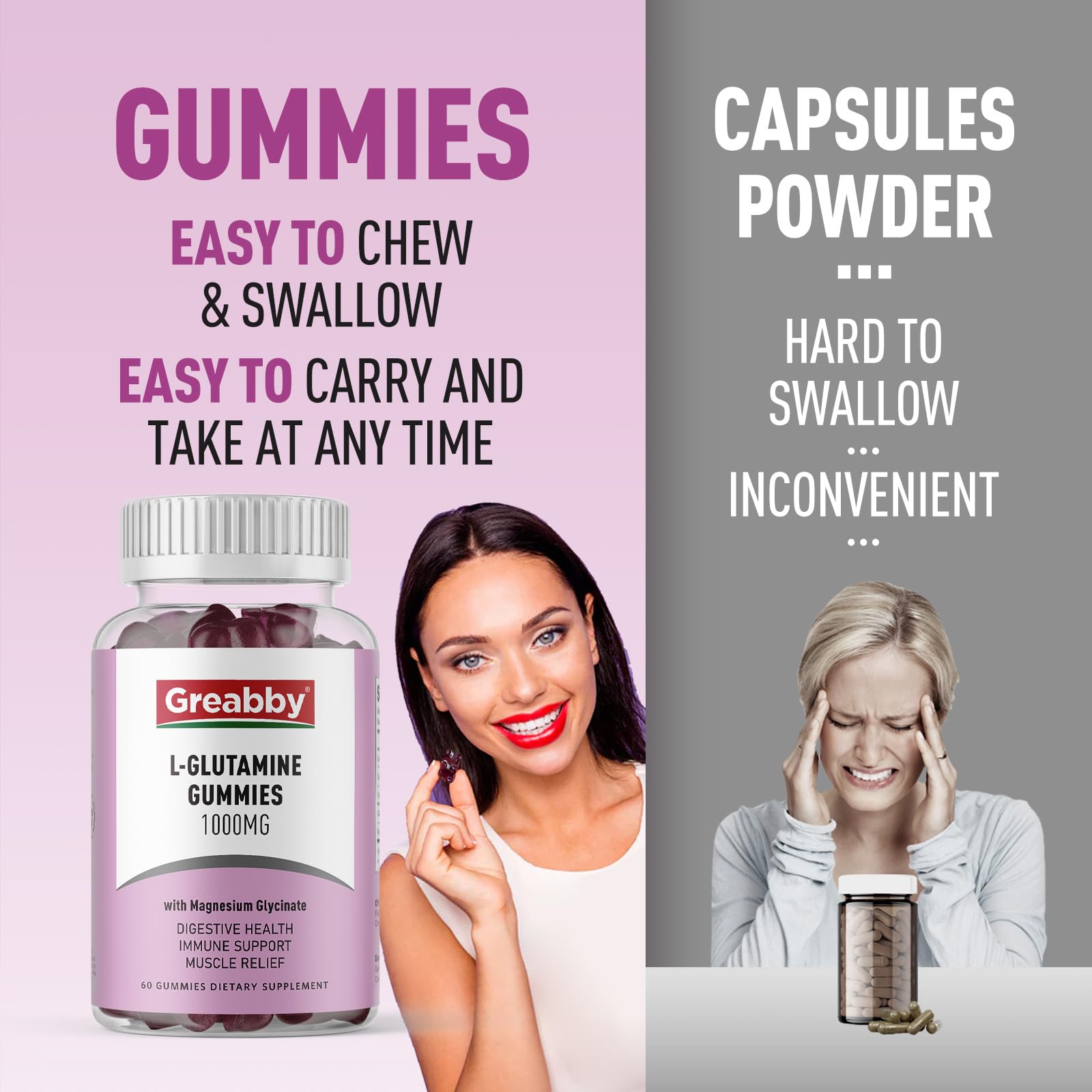 GREABBY etiqueta con ingredientes y certificaciones, confianza en calidad