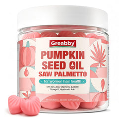 Envase GREABBY mostrando frente y cantidad de 60 gomitas, beneficios visibles