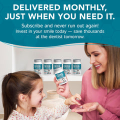 Great Oral Health familia en baño integrando tabletas a rutina diaria