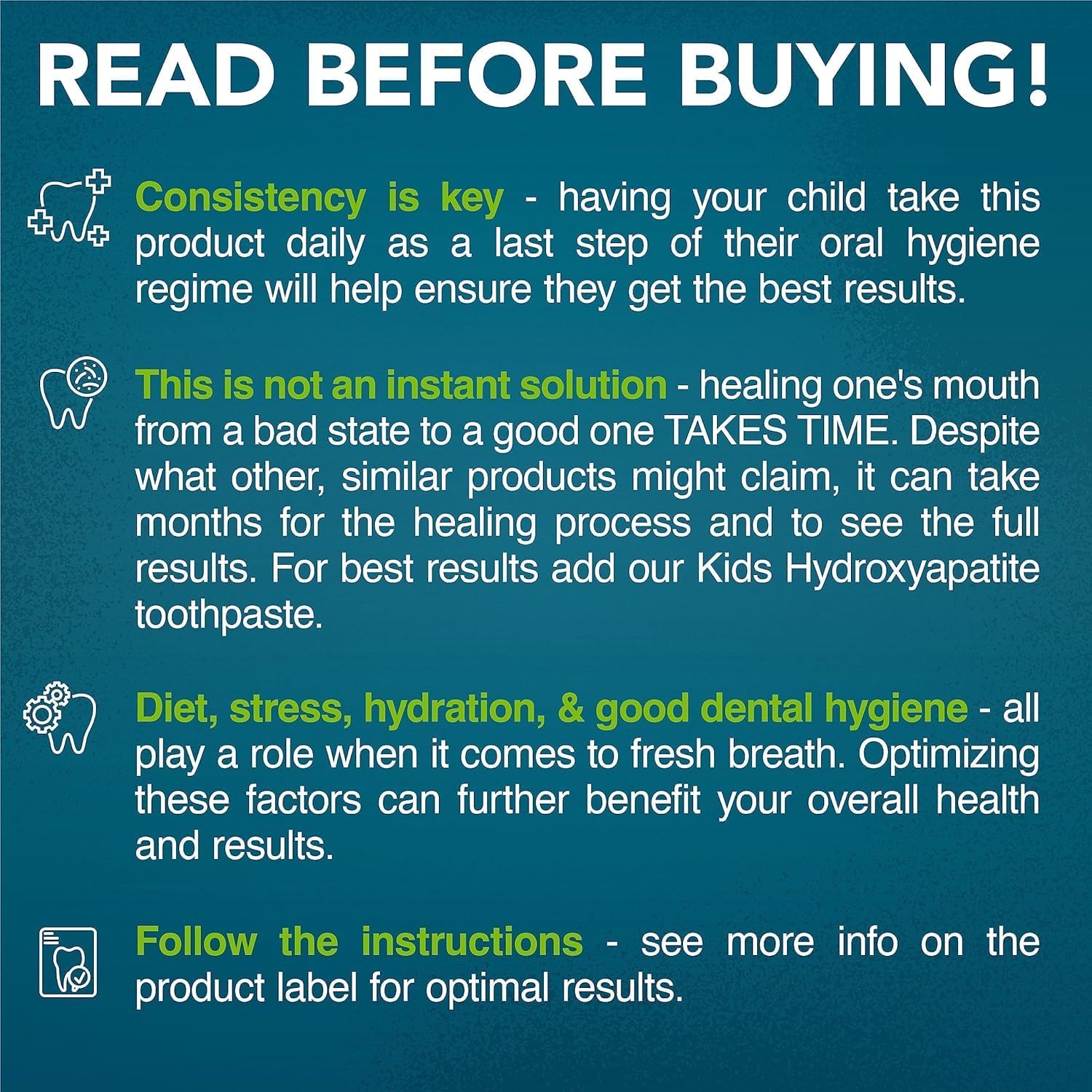 Great Oral Health detalle de ingredientes BLIS K12 y M18 enfatizando especificidad oral