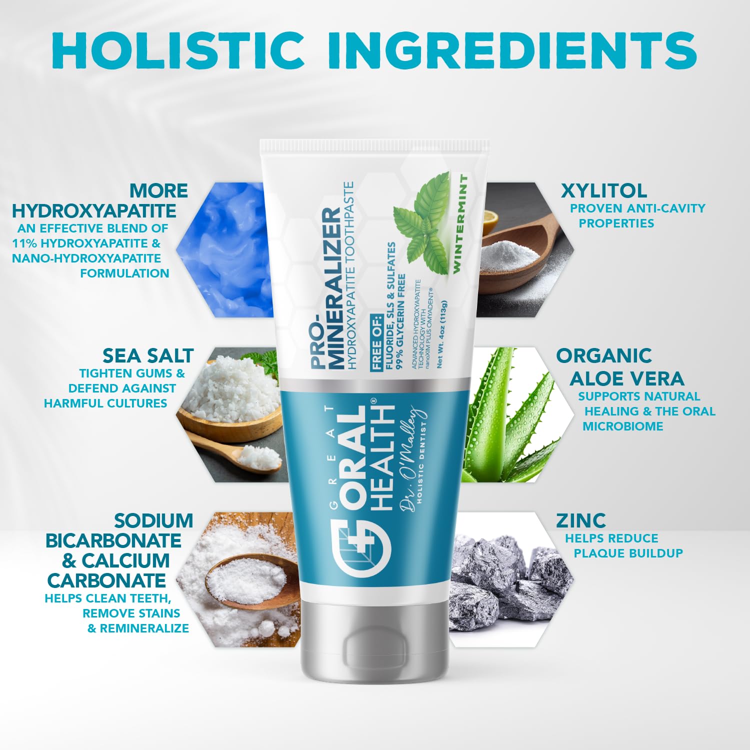 Great Oral Health textura cremosa destacando concentración y aplicación fácil