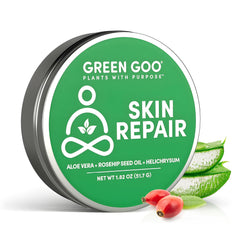 Green Goo envase abierto mostrando consistencia y facilidad de uso
