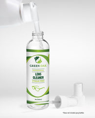 Fotógrafo usando Green Oak para limpiar objetivo y mejorar imágenes