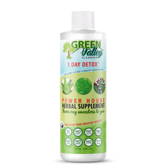 Green Valley Cleanser vista frontal, envase claro que inspira confianza