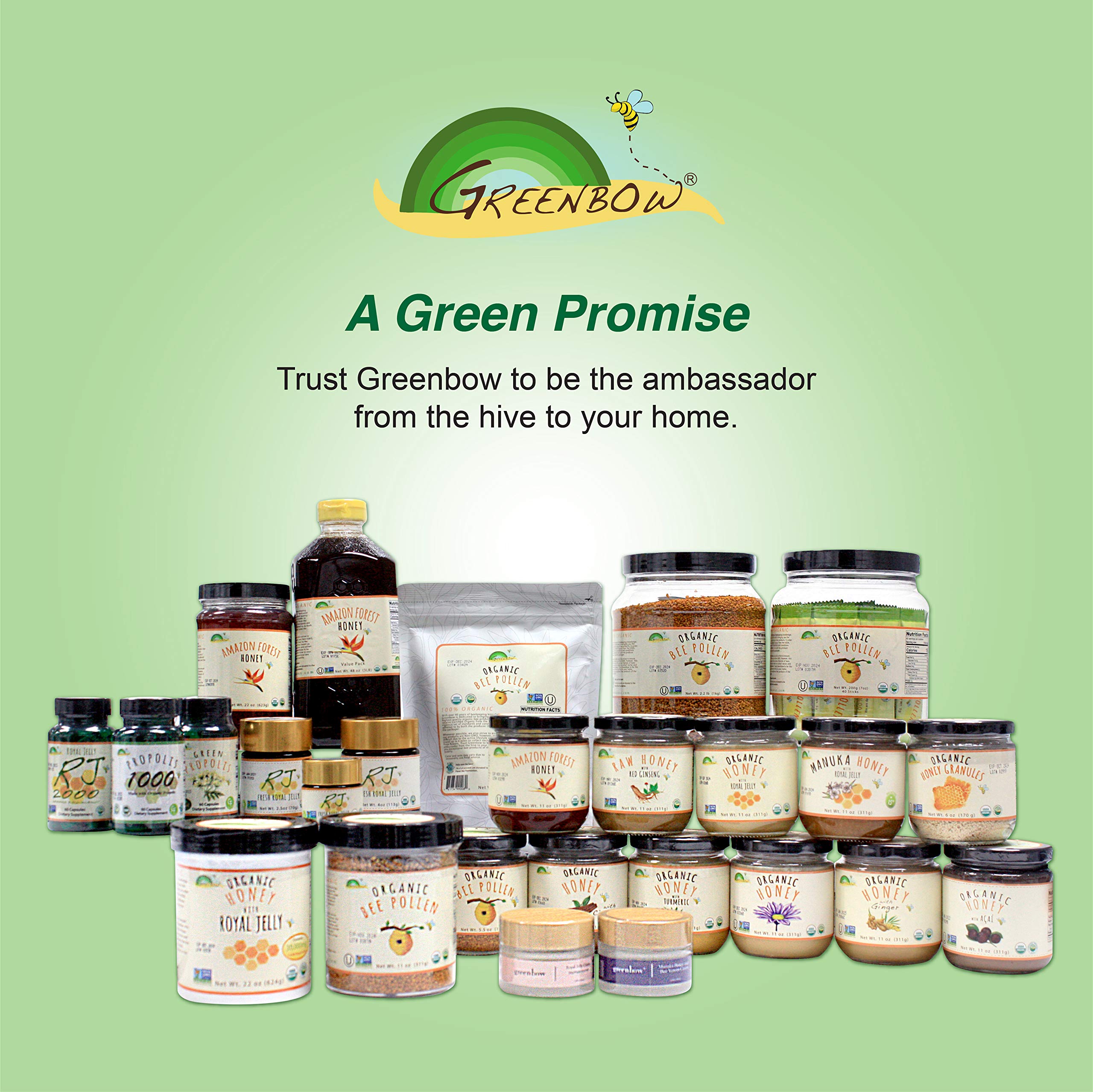 Greenbow etiqueta de ingredientes y sellos que asegura claridad y trazabilidad