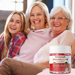 GREENPEOPLE producto acompañado de iconos de vitaminas y calcio para comunicar beneficios