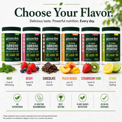 Greens First en licuadora preparando smoothie nutritivo y sabroso