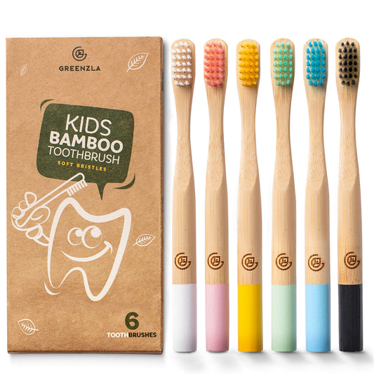 GREENZLA cepillo frontal en empaque sostenible mostrando set