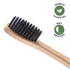 Greenzla textura del mango de bambú, ergonomía natural
