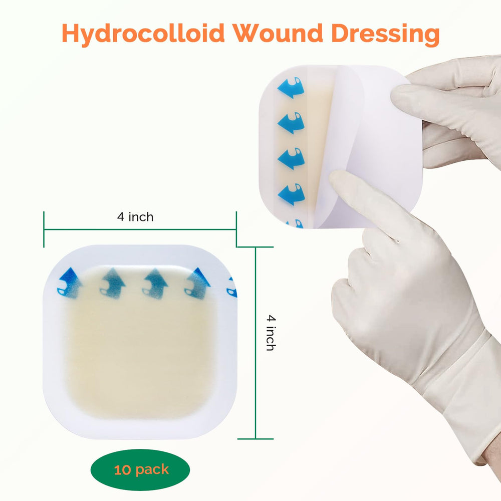 Greetmed detalle de la textura hidrocoloide que muestra absorción en gel