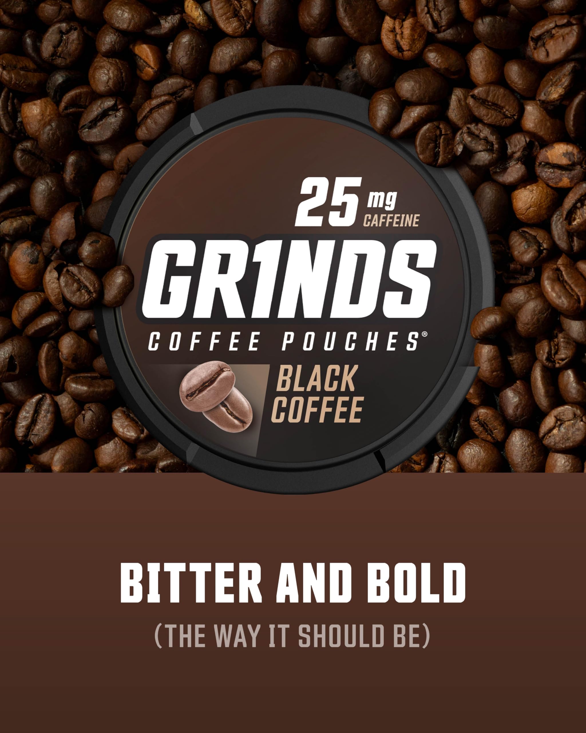 GRINDS primer plano bolsita seca y textura, fácil aplicación