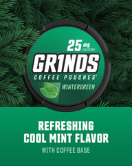 GRINDS lata abierta mostrando pouches internas, conservación de sabor