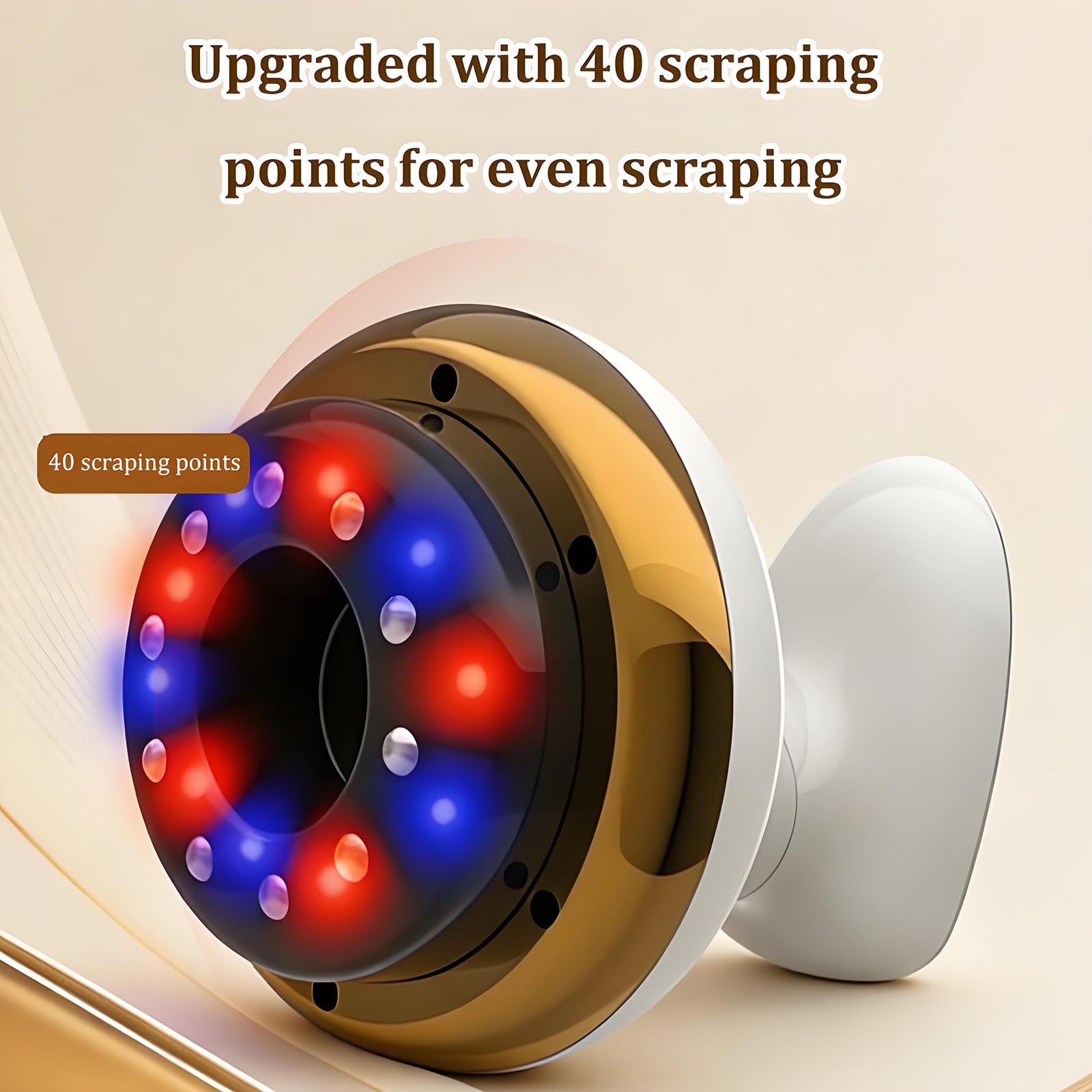 Growalleter Vacuvia con luz LED encendida indicando función terapéutica complementaria
